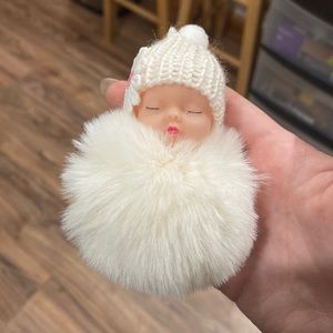Baby Puffball Keychain
